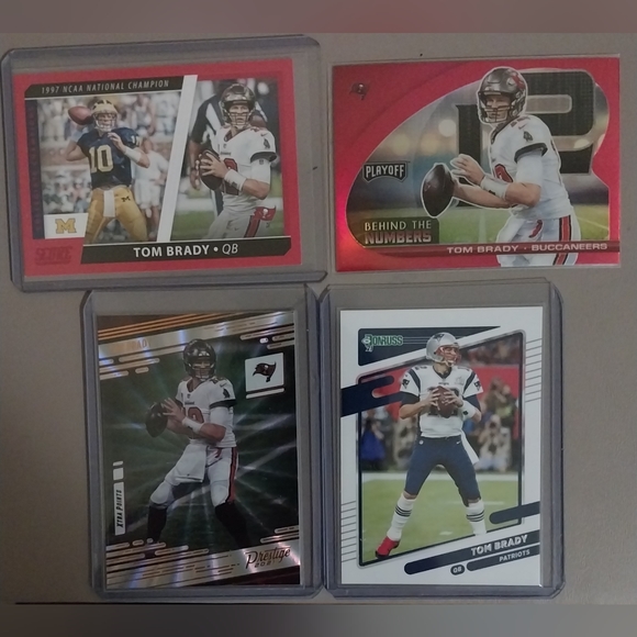TOM BRADY 4 CARD LOT - Picture 1 of 2